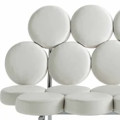 Divano Moderno in Pelle con Struttura in Acciaio Made in Italy di Lusso - Arthur