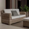 Divano 2 o 3 Posti Outdoor in Kubù Grigio con Cuscini – Cerys