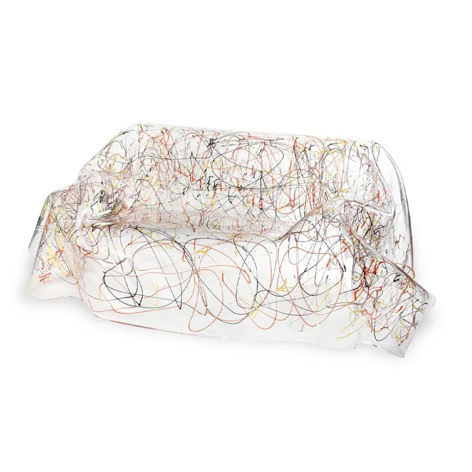 Divano Plexiglass Bianco o Multicolor Riciclabile Interno Esterno - Jolly