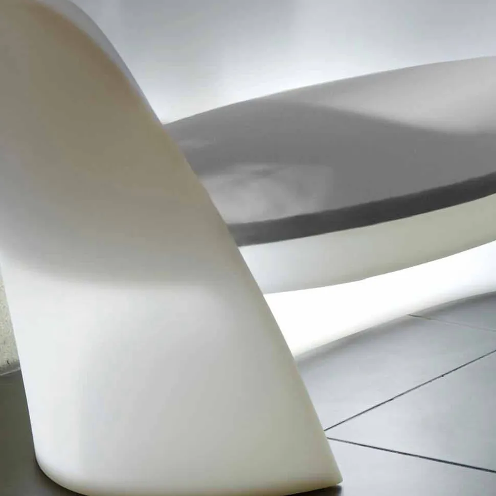 Divano polietilene di design Slide Rap da interno luminoso made Italy