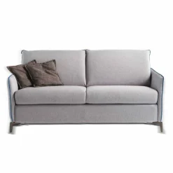 Divano 2 posti maxi L 165cm ecopelle/tessuto made in Italy Erica