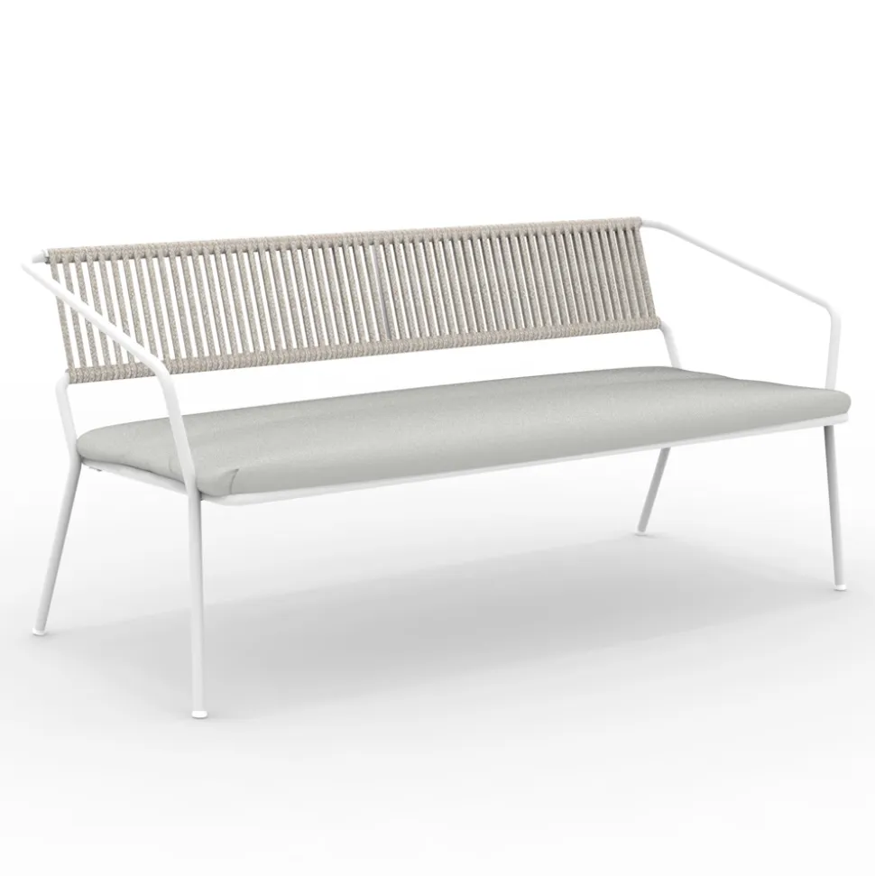 Divano 2 Posti per il Giardino con Cuscino Incluso Made in Italy - Prato