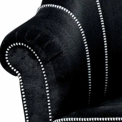 Divano 3 Posti Rivestito in Velluto con Cuciture Bianche Made in Italy - Caster