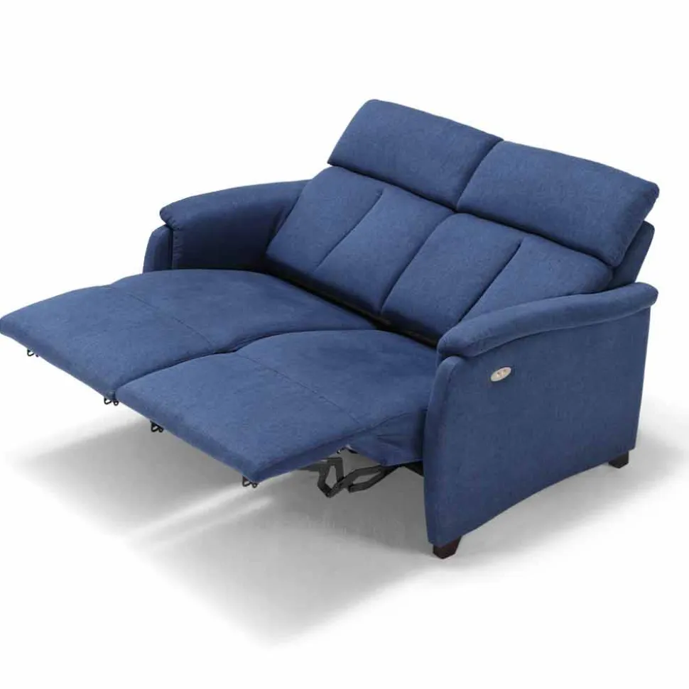 Divano relax elettrico 2posti,2 sedute elettriche Gelso,design moderno