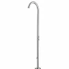 Doccia da Giardino Cromata in Acciaio Inox con Lavapiedi Made in Italy - Marlen