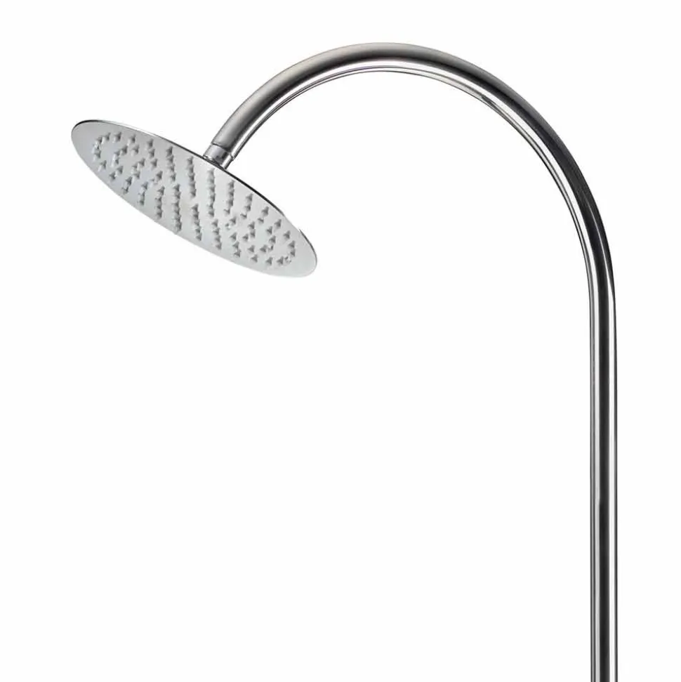 Doccia da Giardino in Acciaio Inox con Soffione Rotondo Made in Italy - Norton