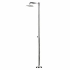 Doccia Esterna in Acciaio Inox con Rubinetto Temporizzato Made in Italy - Modeo
