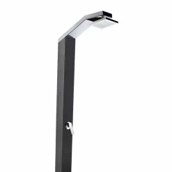 Doccia Solare da Giardino in Acciaio Inox Verniciato Nero Made in Italy - Werner