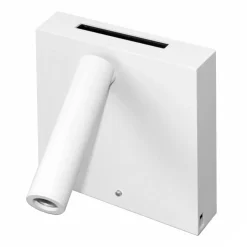Faretto Applique a Led Orientabile in Alluminio con Porte USB - Paola