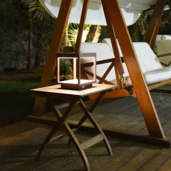 Faretto Led Solare Portatile in Alluminio Bianco, Nero o Corten - Bettina