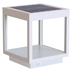 Faretto Led Solare Portatile in Alluminio Bianco, Nero o Corten - Bettina