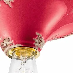 Faretto vintage da soffitto artigianale in ceramica Erica Ferroluce