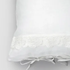 Federa in Lino con Pizzo Armonia e Laccetti in Polvere o Retro - Masone