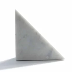 Fermalibro di Design in Marmo Bianco di Carrara Moderno Made in Italy - Tria