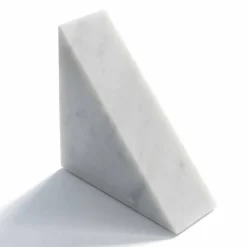 Fermalibro di Design in Marmo Bianco di Carrara Moderno Made in Italy - Tria