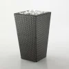 Fioriera Portavaso Outdoor in Polyrattan Intrecciato a Mano – Experia