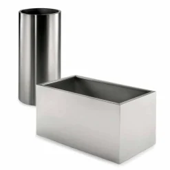 Fioriera Tonda o Rettangolare da Giardino Design in Acciaio Made in Italy - Philly