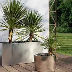 Fioriera Tonda o Rettangolare da Giardino Design in Acciaio Made in Italy - Philly