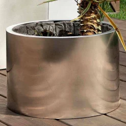 Fioriera Tonda o Rettangolare da Giardino Design in Acciaio Made in Italy - Philly