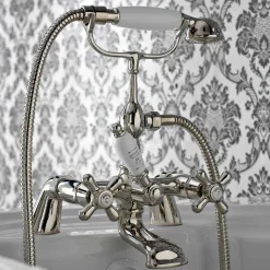 Gruppo Bordo Vasca Classico con Doccetta in Ottone Made in Italy - Ercolina