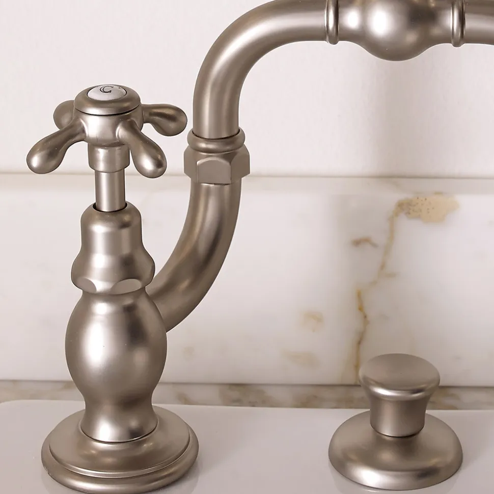 Gruppo Miscelatore Vintage per Lavabo a Ponte in Ottone Made in Italy – Klarisa