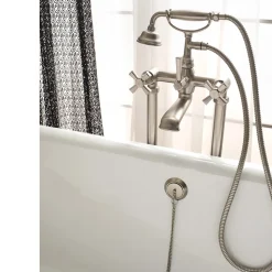 Gruppo Vasca da Pavimento in Ottone Made in Italy, Stile Vintage – Silvana
