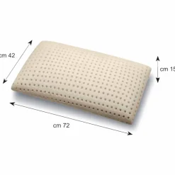 Guanciale in Memory Foam Forato Alto 15 cm Prodotto in Italia, 2 Pezzi – Tolosa
