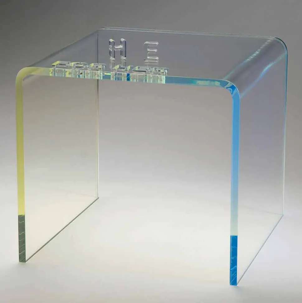 Insieme di 2 Comodini di Design Moderno in Metacrilato Made in Italy – Leielui