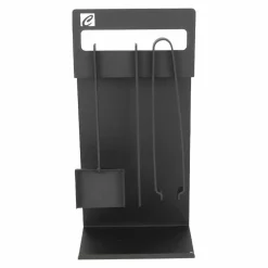 Insieme di Strumenti di Design per Camino in Acciaio Nero Made in Italy - Ostro