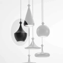 Lampada a LED Sospesa in Ceramica Made in Italy  - Lustrini L3 Aldo Bernardi