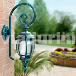 Lampada a muro da esterno in alluminio pressofuso made in Italy, Anika