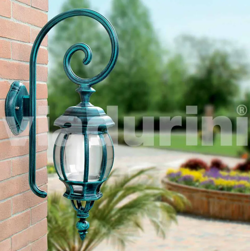 Lampada a muro da esterno in alluminio pressofuso made in Italy, Anika