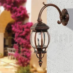 Lampada a Muro da Esterno Stile Vintage in Alluminio Made in Italy - Leona
