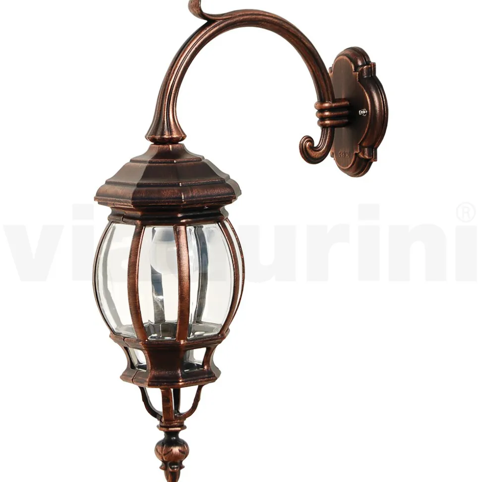 Lampada a Muro da Esterno Stile Vintage in Alluminio Made in Italy - Leona