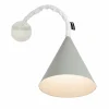 Lampada a muro di design In-es.artdesign Jazz a Cemento verniciata