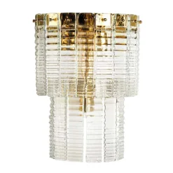 Lampada a Muro Moderna in Vetro Artigianale Lusso Made in Italy - Valadier