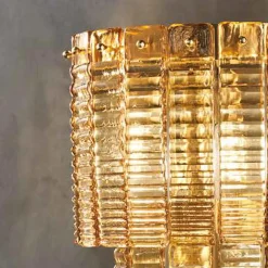 Lampada a Muro Moderna in Vetro Artigianale Lusso Made in Italy - Valadier