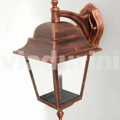 Lampada a parete da giardino in alluminio fatta in Italia, Aquilina
