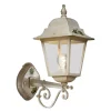 Lampada a Parete Giardino in Alluminio Bianco Decorato a Mano - Gorizia