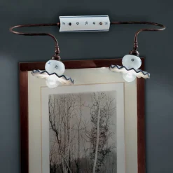 Lampada a Parete in Ceramica Artigianale Decorata a Mano Country - Roma