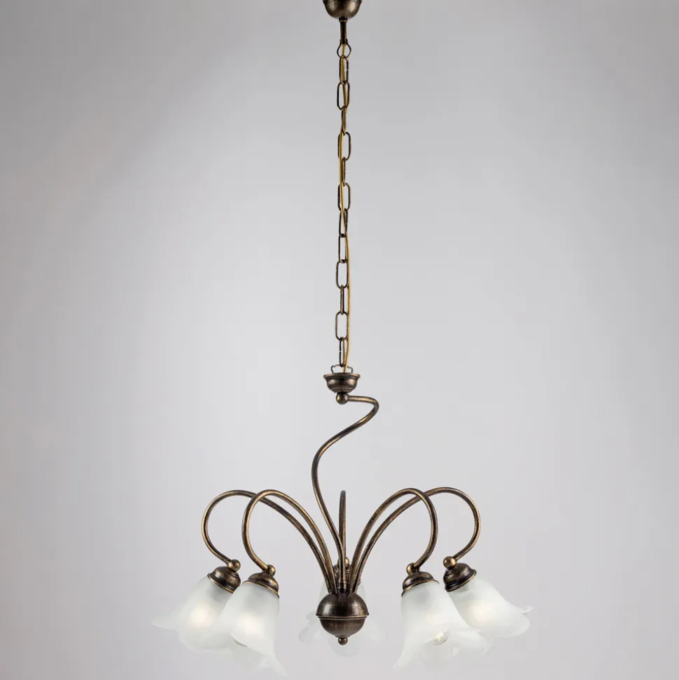 Lampada artigianale e metallo per ambienti raffinati Made in Italy– Cometa