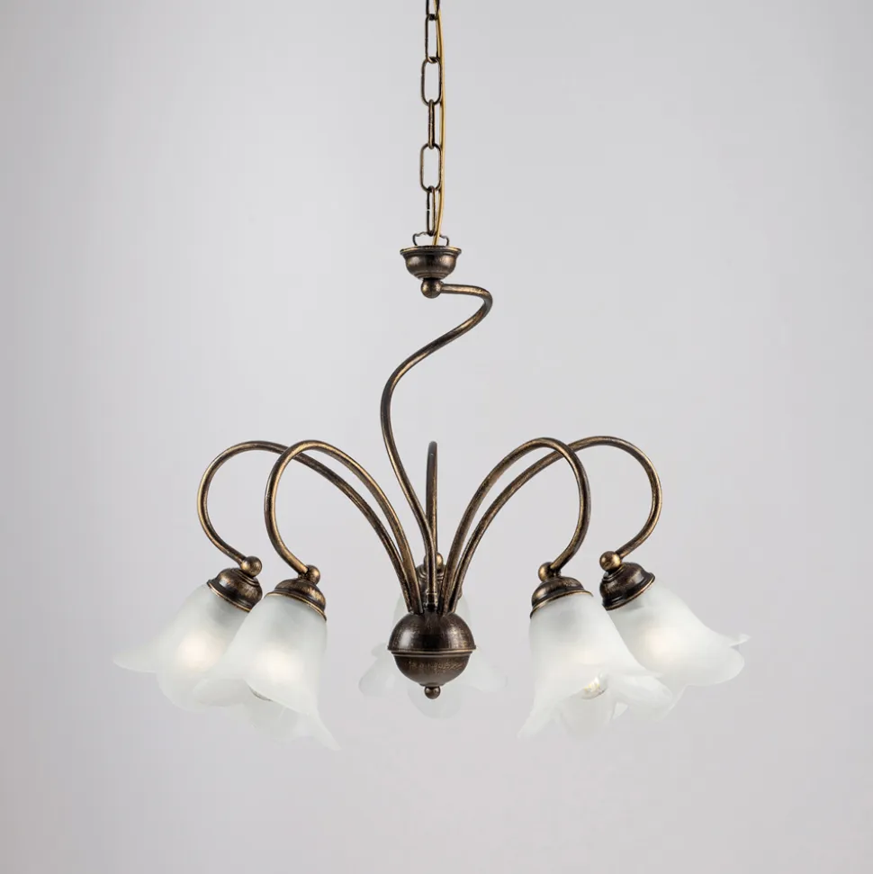 Lampada artigianale e metallo per ambienti raffinati Made in Italy– Cometa