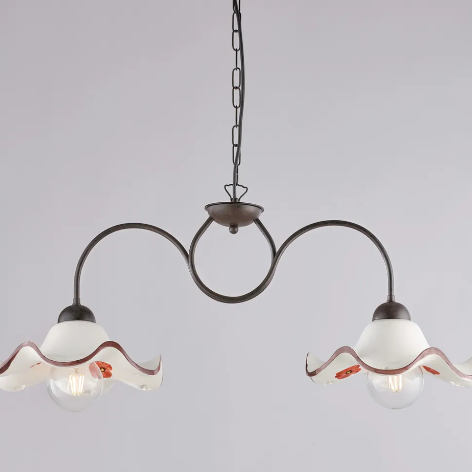 Lampada Artigianale in ceramica e Metallo Made in Italy per Soggiorno e Camera - Merope