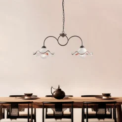 Lampada Artigianale in ceramica e Metallo Made in Italy per Soggiorno e Camera - Merope