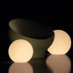 Lampada a Sfera Color Alabastro in Polietilene Made in Italy - Calipso