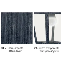 Lampada a soffitto da giardino in alluminio fatta in Italia, Aquilina