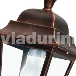 Lampada a soffitto da giardino in alluminio fatta in Italia, Aquilina