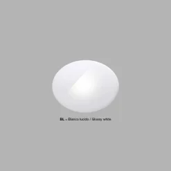 Lampada a Sospensione a Luce LED in Ceramica – Lustrini L6 Aldo Bernardi