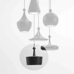 Lampada a Sospensione a Luce LED in Ceramica – Lustrini L6 Aldo Bernardi