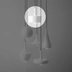 Lampada a Sospensione a Luce LED in Ceramica – Lustrini L6 Aldo Bernardi